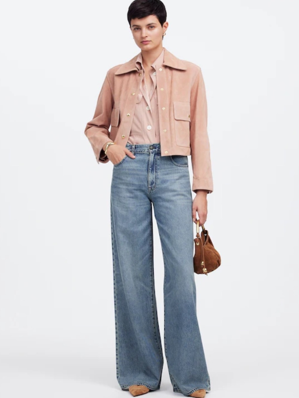 MADEWELL Curvy Superwide-Leg Jeans: Airy Denim Edition Jeans Size 25